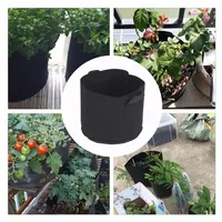 5pcs set Garden Flower Plant Grow Bags Pouch Nonwoven Fabric Seedling Gallon Vegetable Planting Growing Bag Pot Container Planter262Y