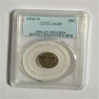 Mercury Head Dimes Dez centavos PCGs Coin Silver 1916-D AG04 AG03278I