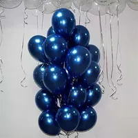 100pcs Navy Dark Blue Metallic Balloons Midnight 10inch Thick Latex Helium Wedding Birthday Party Decoration 210610252K