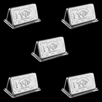 5 -stcs kunst en ambachten hele 1 troy ounce Duitse buffel zilveren bullion bar munten Duits Sliver 999 American Buffalo Bar269R