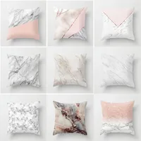 Geometric Cushion cover 45x45cm Marble Texture Throw Pillow Case Cushion Cover For Sofa Home Decor D19010902222R