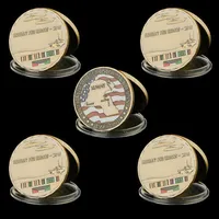 5PCS 1990-1991 U S Military Craft Kuwait War Operation Desert Storm Veteran Metal Medal Challenges Coin Collectible Value231z