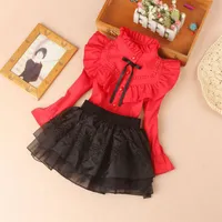 New Spring Fall Cotton Blouse for Big Girls Coll Coll Clother Children Long School School Girl Shirt Kids Tops 2-16 Y LJ200819 340 Z2225S