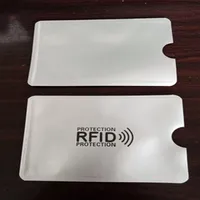 Aluminiumfolie RFID -Abschirmhülsen magnetische IC -Kreditkartenverpackungstasche Anti -Diebstahl Halter NFC Blockierer Beschützer Wallet Wallet orga309y