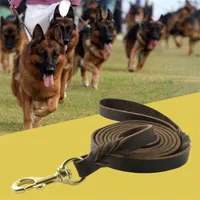 2 tailles 3 styles importés Cowhed Shepher allemand Big Dog Leashes Drag Resistance Anti-Bite Pet Supplies HA216296W