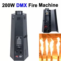 200W DMX Fire Effect Flame Projector DJ Band Stage Fire Jet Machine Show Party DMX 2ch Auto Control 4 Angle Case Design3159