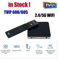 Wholes Linux Set Top Box TVIP 605 Двойная система Android Amlogic S905X 2 4G 5G WiFi 1GB8GB Smart Media Player TVIP605 PK Mag322W12601