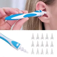 Ear Aspirator Cleaner Spiral Soft Swab Pick Hand Tools Set 16st EarS Wax Removal Tool Remover Limpiador Cleaning Sticks de Oidos