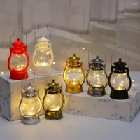 Kerstdecoraties 2022 Retro kleine olielamp LED Night Lights for Home Year Gifts Navidad Ornamenten Noel Natal