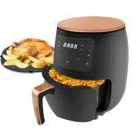 4 5lmultifunctionele luchtfriteuse Pan zonder olie gezondheidsfriteuse Cooker Smart Touch LCD Deep Airfryer Pizza Fryers for Frites 220V297N