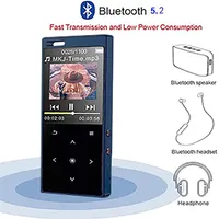 MP4 Oyuncular Benjie Marke Neue Bluetooth 5 0 MP3 MIT Lautsprecher Metall Korper 1 8-Zoll Bildschirm Verlustfreie Sound Musik-Player