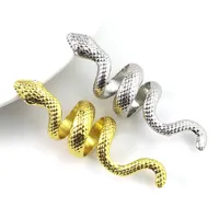 Nuovo Fashion Metal Snake Band Rings esagera la personalit￠ European e American Ring Creativity Hand Hand Jewelry AE447