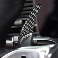 شوكة Shift for Benz C63 C43 AMG GT GLA GLB CLS مقود عجلة التحول المجداف الداخلي تصحيح التصحيح الرياضة ABS ABS Carbon