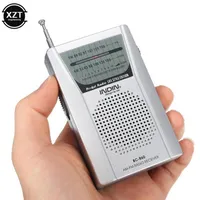 BC-R60 Pocket Radio Antenna Mini AM FM 2-band radiovärldsmottagare med högtalare 3 5mm hörlur Jack Portable277d