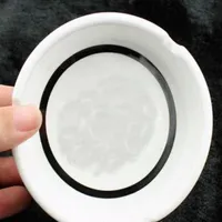 Retails famous pattern ceramics ashtray with fashion classic white and black round ashtray322T