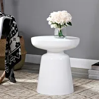 Wohnzimmermöbel Martini luxuriöser Nebentisch Single Stuhl Tisch Freizeit Kaffee Metall Weiß Black209r