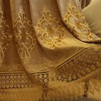 Rideau brodé chinois rideaux européens rideaux de chenille couchés de salon personnalisés finis 325l