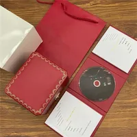 Cas de boîtes de montre fournisseur d'usine Luxury Luxury Original Red Box avec livret et CD POIR CARTY AAA ES GIFD 221105