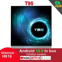 T95 Android 10 0 TV -låda Allwinner H616 4GB 32GB 2 4G WiFi HDR Google Play 6K 2GB 16GB Set Top Box316d