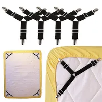 Triangle Bed Sheet Clips Cinghes Crovet Stening Distener Set Home Practical Tool 4pcs Set255H