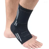 Ankelst￶d anti-slip anti-sprain stickad kompressionsfot skyddande hylsa sportklackade strumpor f￶r fotboll basketball