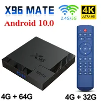 X96 Mate Android 10 0 Smart TV Box 4GB 64 GB Bluetooth 2 4G 5G Dual WiFi Allwinner H616 Quad Core 4G 32G Mini Media Player TVBOX263U