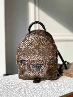 School Bags Handbags M44873 PALM SPRINGS Mini Backpack Men Backpacks Real Leather travel bag handbag