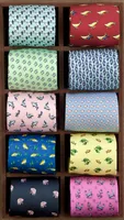 Nek Tie Set Multolor kleurrijk karakterpatroon Diermensen Skinny stropdassen 100 Silk Slim Tie Brand Groothandel 221105