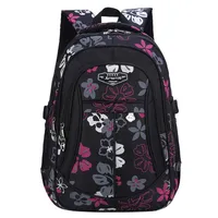 새로운 패션 플로럴 인쇄 소녀 브랜드 여성 배낭 저렴한 어깨 가방 전체 어린이 배낭 Y18100705217S를위한 대용량 학교 가방