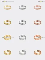 Love Ring Designer Rings Carti Ring Banda de casamento Mulheres/homens jóias de luxo titânio aço de aço manchado nunca desaparecer não ouro alérgico/prata/rosa ouro 21547556