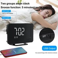 Radio Fast Deliver Usb Fm Alarm Clock With Time Projection Dimmable Led Display Reloj Despertador Con Pantalla292Z