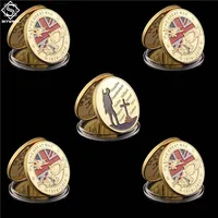 5PCS 1914-1918 제 1 차 세계 대전 100 주년 기념 공예 금 유로 챌린지 코인 컬렉션 메달 308T