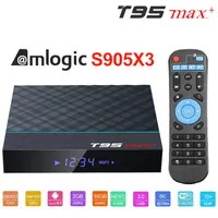 T95 MAX Amlogic S905X3 Android 9 0 TV BOX 4GB 64GB 32GB 2 4G&5G wifi 4K 8K 24fps Set TopBox297l