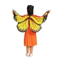 Nouvellement conception des ailes papillon pashmina châle pour enfants garçons filles costume accessoire gb447228s