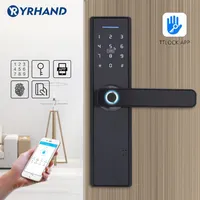 Application WiFi Verrouillage de porte électronique Intelligent Biométric Biometric Door Impreinte Smart WiFi Digital Keyless Door Lock T2001112556