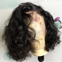 Dantel ön insan saç perukları 13x4 kısa kıvırcık peruklar remy brezilyalı kadınlar için ön kopuk doğal renk ağartılmış knot208z