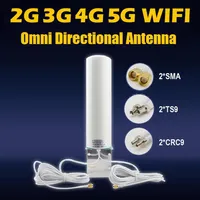3G 4G 5G WiFi 12dbi lte MIMO omni Antena direcional SMA CRC9 TS9 Conector 700 2600MHz para o roteador Huawei E3372 B315 B890 B310228M