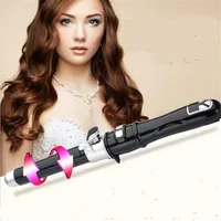 LCD Auto Rotary Hair Curler Styler Curling Iron Wand Waver Automatic Detating Roller Wave Hairstyler Salon Machine193S