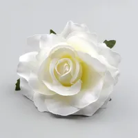 30pcs Büyük Yapay Beyaz Gül İpek Çiçek Başları Düğün Dekorasyonu Diy Çelenk Hediye Kutusu Scrapbooking Craft Sahte Çiçekler277J