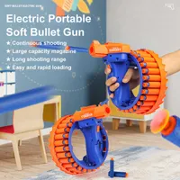 Gun Toys Electric Soft Bullet Gun Toy Armband Dart Guns Continuous Automatic Firing Sniper Rifle Toys Weapon Boy Outdoor Game for Kids T221105
