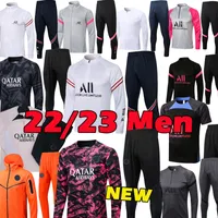 2022 2023 Soccer Tracksuit PSGS Mbappe Jacket Futbol Men Long Sleeps Sursetement Set Hommes Sportswear 22 23 Vuxen Training Suits Football Tracks Top S-2XL