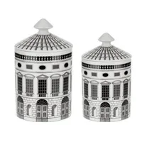 Keramische huis kandelaar Diy Handmade Castle Candy Jar Vintage Storages Bins Caft Home Decoratie Jewellly opbergdozen238l
