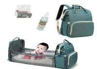 Sac maman Bassinet pour lit bébé pliable sac à dos new-né voyage en intérieur sac à dos respirant panier de couchage 4467839