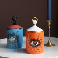 Big Eye Starry Sky Skens Scense Candle With Hand Lid Armatherapy Candle Jar Candleabra Home Decoration247U