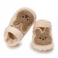귀여운 여자 아기 만화 유아용 프레 우커 공주 소프트 비 슬립 슈즈가 0-18 개월 동안 첫 워커 신발