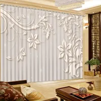 Luxo 2017 cortinas modernas para sala de estar cortina de j￳ias da moda de j￳ias 3D Cortinas para o quarto243E