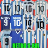 1978 1986 1998 Argentina Retro Soccer jersey Maradona 1996 2000 2001 2006 2010 Kempes Batistuta Riquelme HIGUAIN KUN AGUERO HIGUAIN AIMAR Football Shirts 666
