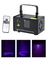Aucd Mini Portable IR Remote 8 CH DMX Purple 150MW Laser Scanner Stage Lighting Pro DJ Party Process Projector Lights DMV1508950090