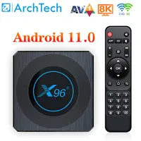 X96 X4 TV Box Amlogic S905x4 Smart RGB Light TV-box Android 11 4G 64G WiFi AV1 Media Player 4GB 8GB 64GB 32GB YouTube BT Media-Player x258x