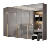 Muebles de la sala Armario de madera maciza dormitorio de m￺ltiples capas de vestuario minimalista moderno casquer￭a de armarios grandes combinados re3227061